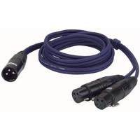 DAP FL38 verloopkabel 1x XLR male naar 2x XLR female 150cm - thumbnail
