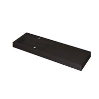 INK Momento Wastafel Quartz Wasbak Links met 1 Kraangat - 1400x450x90 mm - Quartz Zwart - thumbnail