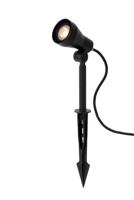 Lucide SPIKE - Tuinspot - Ø 6,5 cm - LED Dimb. - GU10 - 1x5W 3000K - IP54 - Zwart - thumbnail