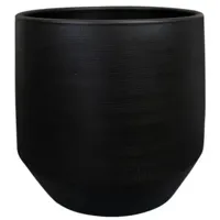 Ter Steege Pot Norell 25x24cm zwart - thumbnail