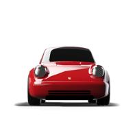 Baghera Speelgoedauto Porsche 911 Rood - thumbnail