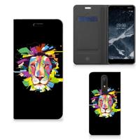 Nokia 5.1 (2018) Magnet Case Lion Color - thumbnail