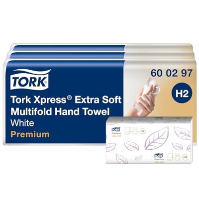 Handdoek tork h2 premium 2laags 212x340mm 600297