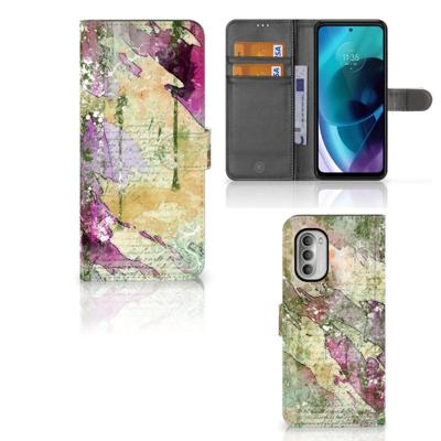 Hoesje Motorola Moto G51 5G Letter Painting Hoesje Motorola Moto G51 5G Letter Painting