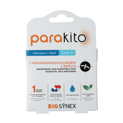 Parakito Anti mug armband navullingen 2 Stuks