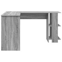 Hoekbureau Grijs Sonoma 140 x 113,5 x 75 cm Bewerkt hout - thumbnail