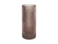 Bloemenvaas Allure Straight groot 30x 12 cm - chocoladebruin - thumbnail
