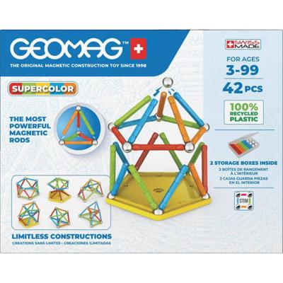 Geomag Super Color Recycled 42 veelkleurige stukken