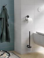 Emco Round Toiletrolhouder - zonder klep - zwart 430013300 - thumbnail