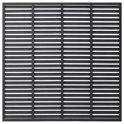 VidaXL Lamellenhek 180x180 cm hkc grijs VidaXL Lamellenhek 180x180 cm hkc grijs