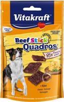 VITAKRAFT Beef Stick Quadros Cheese - traktatie voor hond - 70 g - thumbnail