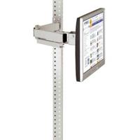 Manuflex ZB8301.5007 Monitor dragers voor CANTOLAB en aluminium met 500 mm dubbele scharnier, VESA-adapter 100 mm, in stralend blauw RAL 5007 - thumbnail