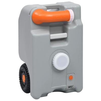 VidaXL Watertank op wielen 25 l grijs VidaXL Watertank op wielen 25 l grijs