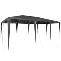 Partytent Antraciet en Wit 600 x 400 x 266 cm - thumbnail