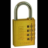 Kasp K11020D Hangslot Goud-geel Cijferslot - thumbnail