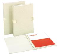 Esselte uitschuifbare map, linnen, beige - thumbnail