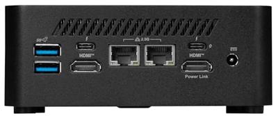 MSI Cubi NUC Barebone Desktop, Intel Core 3-100U, 2x DDR5-slot (tot 64 GB), TPM 2.0, WiFi 6E, 3 jaar vroegtijdige vervanging (1MG-009BUS)