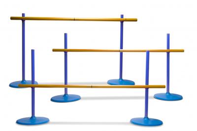 BS Toys horden lopen en limbo dansen - kinder speelgoed - buitenspeelgoed - hobby horse hindernis - spelletjes voor kinderen - buiten speelgoed - buitenspel - buiten spellen - tuin speelgoed - speelgoed 6 jaar