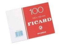 Aurora witte systeemkaarten, ft 10 x 15 cm, effen, pak van 100 stuks