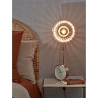 its about RoMi Wandlamp 'Brussels' Glas, 28cm, kleur Goud - thumbnail