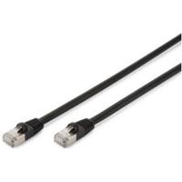 Digitus DK-1644-100/BL-OD RJ45 Netwerkkabel, patchkabel CAT 6 S/FTP 10.00 m Zwart UV-bestendig, Verdraaide paren 1 stuk(s) - thumbnail