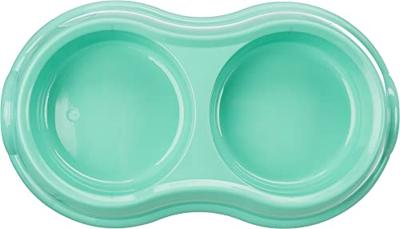 TRIXIE VOERBAK / WATERBAK DUBBEL KUNSTSTOF ASSORTI 11 CM 200 ML 4 ST - thumbnail