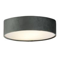 Searchlight PlafondlampDrum Pleat 38cm velvet antraciet - 23298-2GY - thumbnail