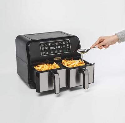 Kenwood HFM20.000MB friteuse Dubbel 8 l Vrijstaand 1700 W Heteluchtfriteuse Zwart - thumbnail