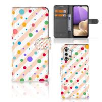 Samsung Galaxy A32 4G | Telefoon Hoesje | Dots | Portemonnee hoesje - thumbnail