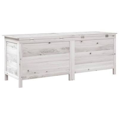 Tuinbox 150x50x56,5 cm massief vurenhout wit - thumbnail