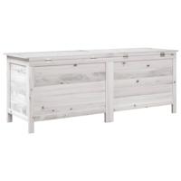 Tuinbox 150x50x56,5 cm massief vurenhout wit - thumbnail