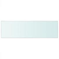 Wandschap transparant 80x25 cm glas - thumbnail