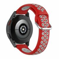 Garmin Forerunner 970 / 570 (47mm) / 255 - Siliconen sportbandje met gesp - Rood + grijs - thumbnail