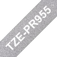 Labeltape Brother TZe-PR955 Tapekleur: Zilver Tekstkleur:Wit 24 mm 8 m - thumbnail