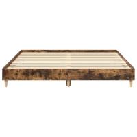 Bedframe zonder matras hout gerookt eikenkleurig 180x200 cm - thumbnail