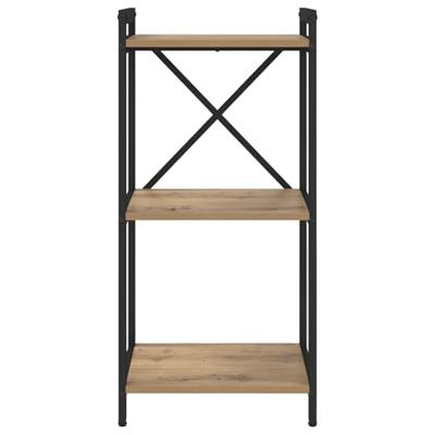 Boekenkast artisanaal eikenkleurig 40 x 30 x 83 cm Bewerkt hout Boekenkast artisanaal eikenkleurig 40 x 30 x 83 cm Bewerkt hout