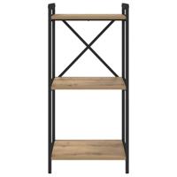 Boekenkast artisanaal eikenkleurig 40 x 30 x 83 cm Bewerkt hout - thumbnail