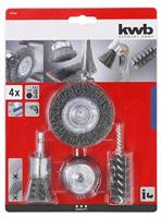 kwb 597530 Draadborstelset voor boormachines 4 stuk(s) - thumbnail