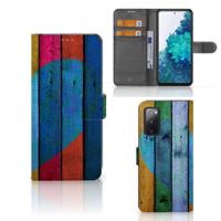 Samsung Galaxy S20 FE | Book Style Case | Wood Heart - Cadeau voor je Vriend - thumbnail
