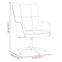 Relaxstoel fluweel wijnrood - thumbnail