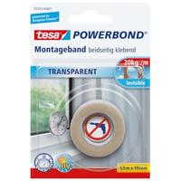 tesa 55743-00001-02 Montagetape tesa Powerbond Transparant (l x b) 1.5 m x 19 mm 1 stuk(s) - thumbnail