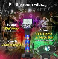 Easy Karaoke EKS828BT Smart Bluetooth Pedestal karaokesysteem met lichteffecten - thumbnail