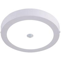 LED Downlight - Facto Dury - PIR Bewegingssensor 360° + Dag en Nacht Sensor - 22W - Helder/Koud Wit 5700K - Opbouw - Rond - Mat Wit - OSRAM LEDs - thumbnail