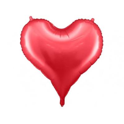 Folieballon Hart Rood Satijn (75x64,5cm)