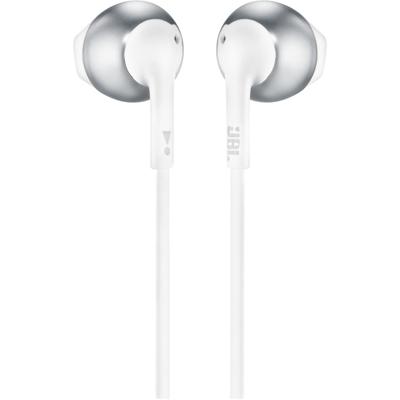 JBL Tune 205 Headset Bedraad In-ear Muziek Chroom, Wit JBL Tune 205 Headset Bedraad In-ear Muziek Chroom, Wit