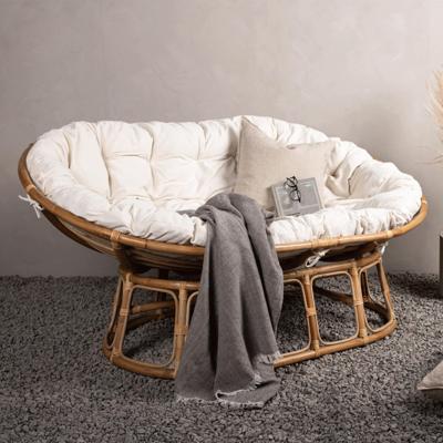 Nohr Outdoor Loveseat 'Larhonda' Rotan, kleur Off White