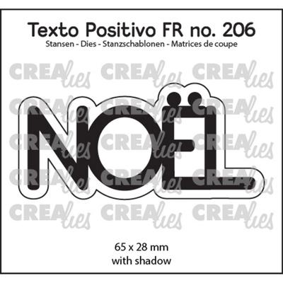 Crealies • texto positivo snijmallen noël