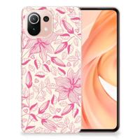 Xiaomi Mi 11 Lite | 11 Lite 5G NE | TPU Case | Pink Flowers - thumbnail