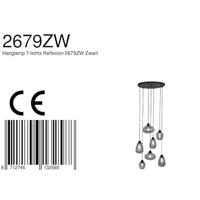Steinhauer Hanglamp reflexion Ø 50 cm 2679 zwart - thumbnail