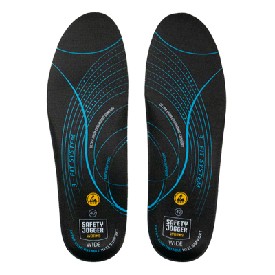 Safety Jogger SJ3FITW Inlegzool | Zwart/Blauw | Maat 43 - 5400950010923